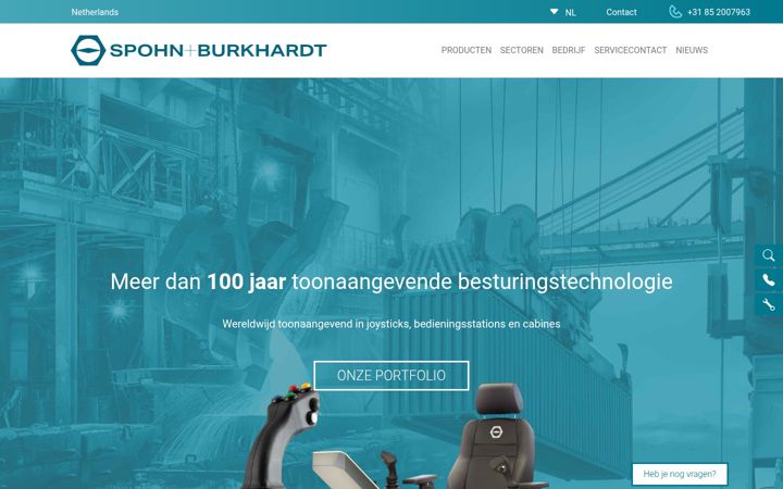 Screenshot von spobu-nl.com