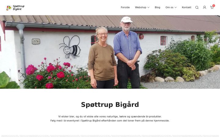 Screenshot of spoettrupbigaard.dk