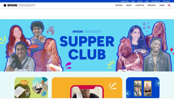 Captură de ecran a spoonuniversity.com