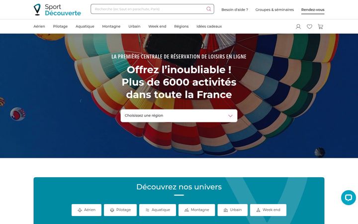 Screenshot of sport-decouverte.com