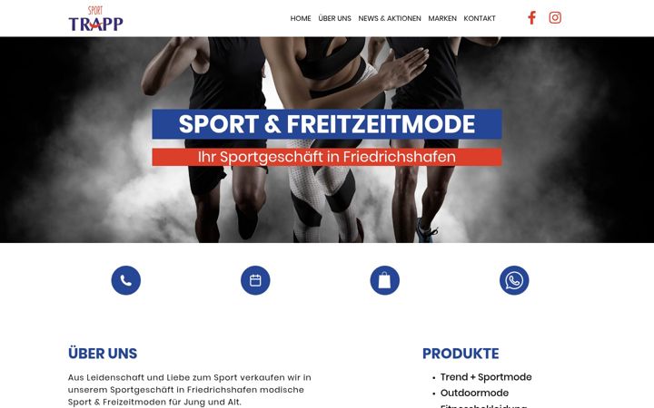 Screenshot di sport-trapp.de