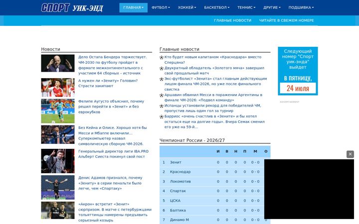 Screenshot of sport-weekend.com