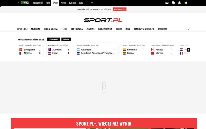 Ekrānuzņēmums no sport.pl