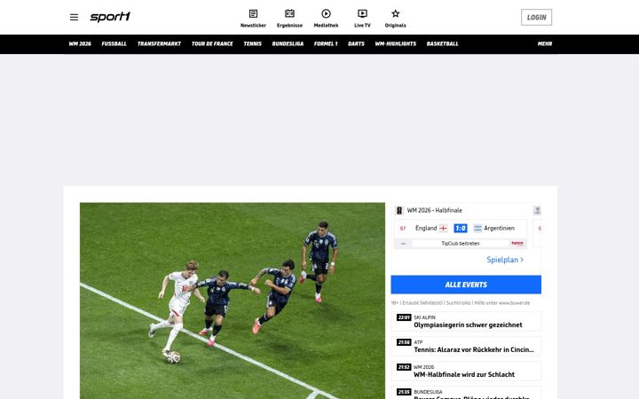 Zrzut ekranu sport1.de