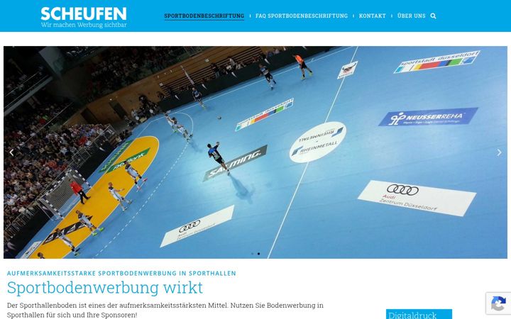 Screenshot of sportbodenbeschriftung.de