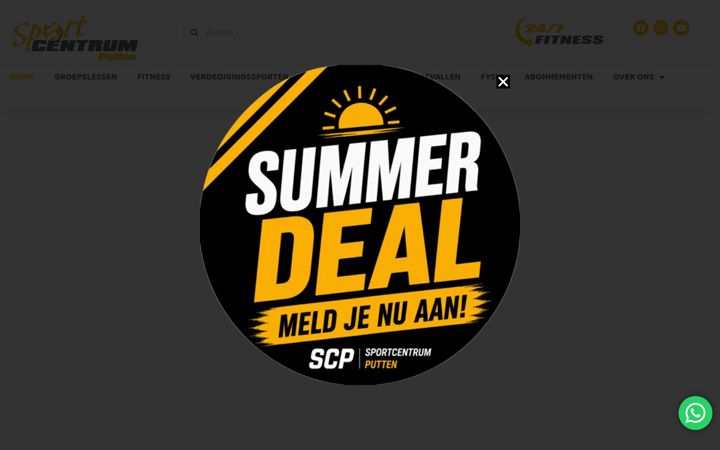 Ekrano kopija sportcentrumputten.nl