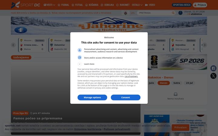 Screenshot of sportdc.net