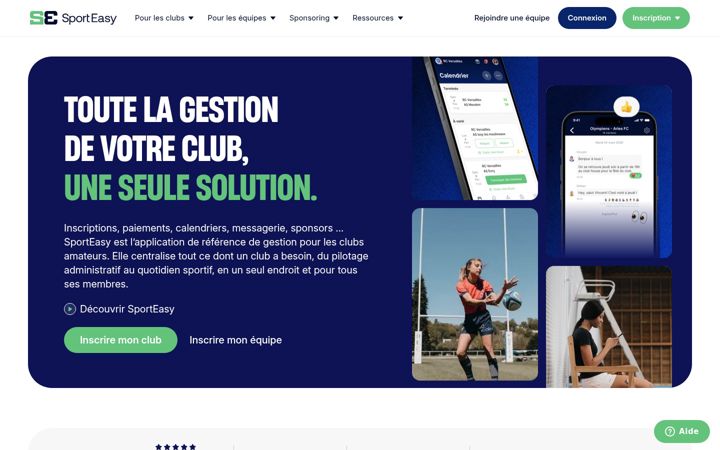 Screenshot of sporteasy.net