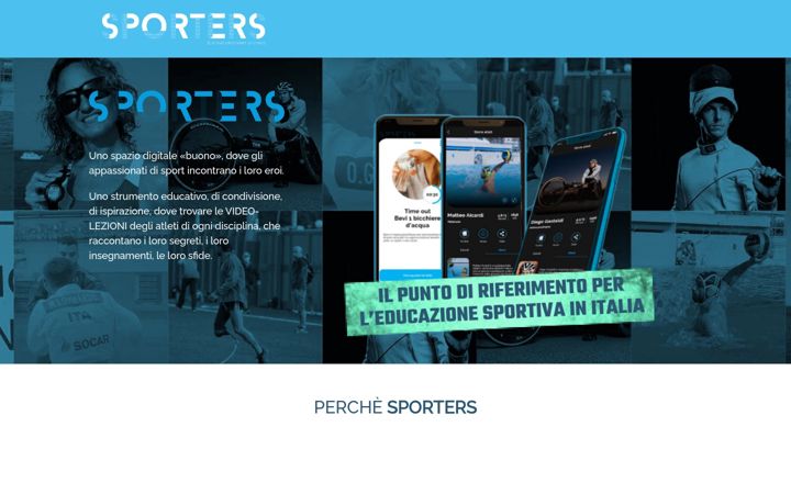 Snímek obrazovky sporters.it