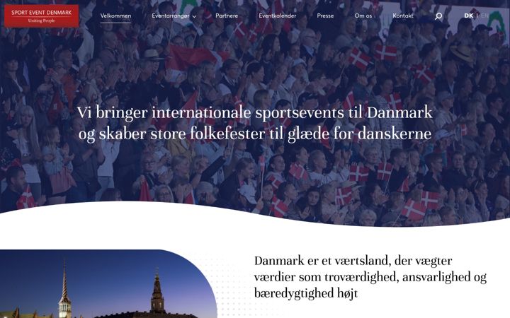 Screenshot of sporteventdenmark.com
