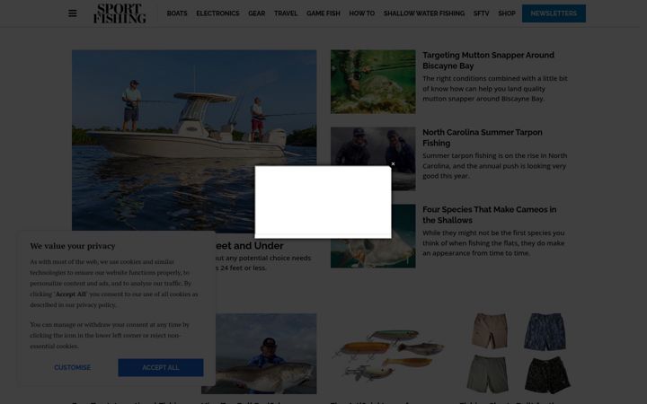 Screenshot of sportfishingmag.com