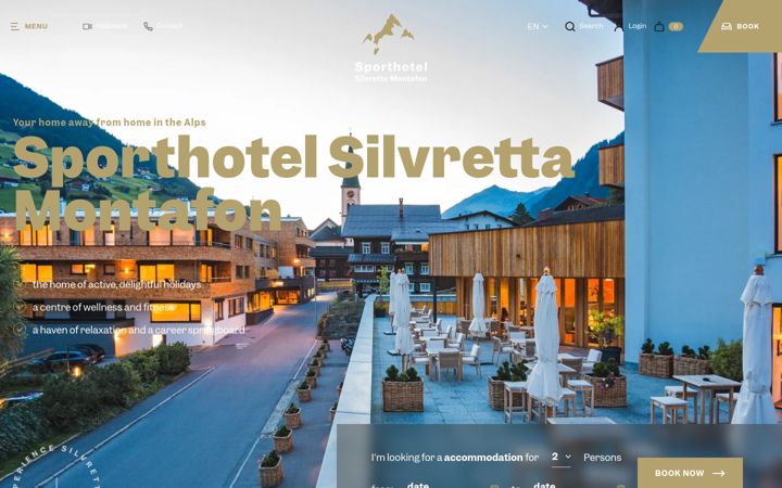 Skærmbillede af sporthotel-silvretta-montafon.at