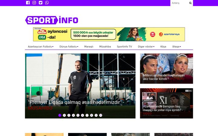 Screenshot of sportinfo.az