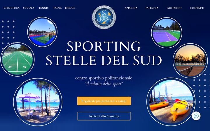 Captură de ecran a sportingstelledelsud.it