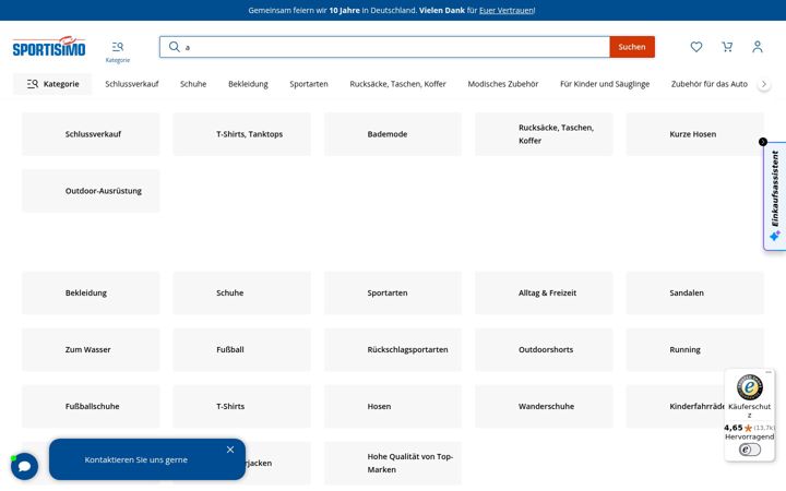 Screenshot of sportisimo.de