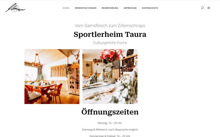 Screenshot of sportlerheim-taura.de