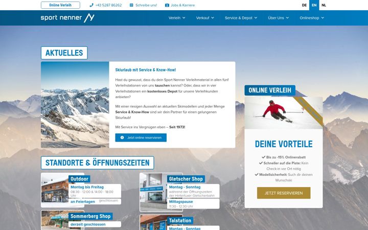 Screenshot di sportnenner.at
