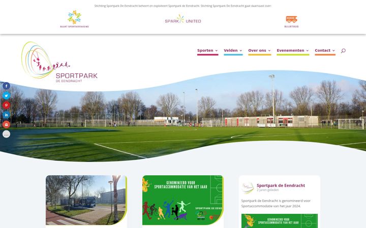 Zrzut ekranu sportparkdeeendracht.nl
