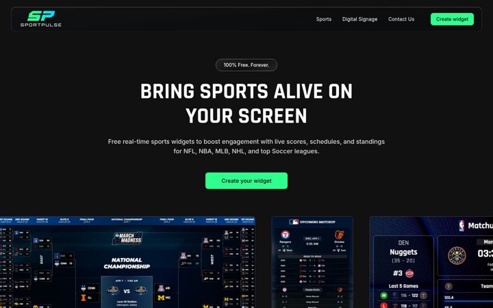 Screenshot of sportpulse.app