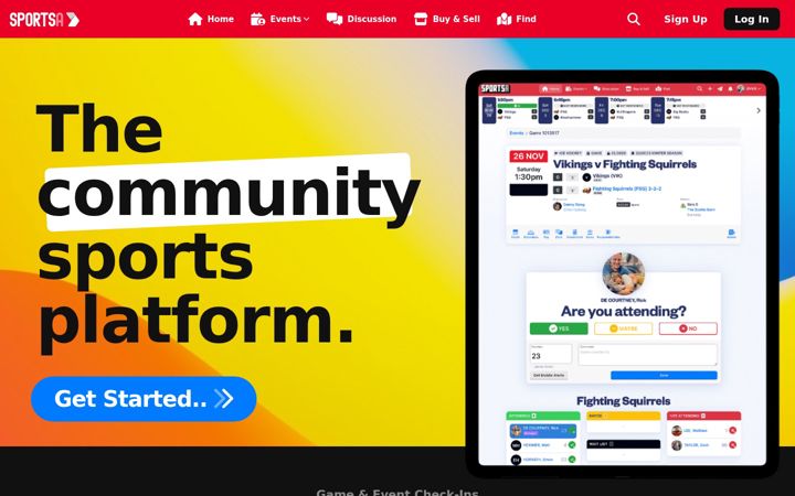 Screenshot of sportsa.com