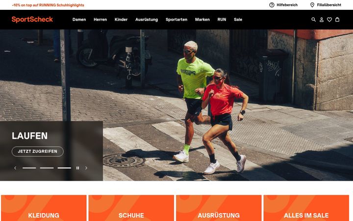 Screenshot του sportscheck.com