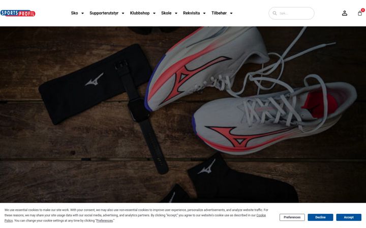 Screenshot of sportsprofil.no