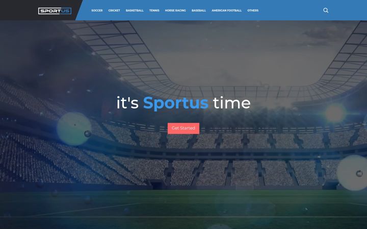 Screenshot of sportus.com