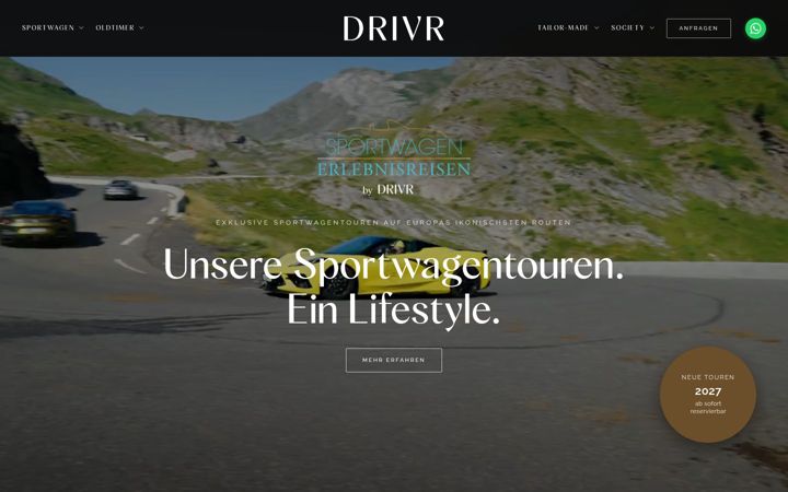 Skärmbild av sportwagen-erlebnisreisen.de