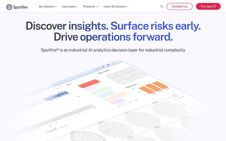 Screenshot of spotfire.com
