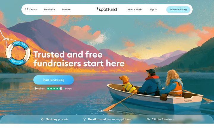 Screenshot of spotfund.com