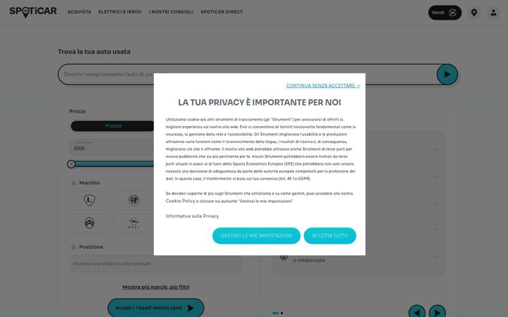 Screenshot of spoticar.it