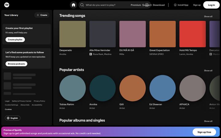 Screenshot of spotify.link