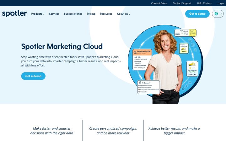 Screenshot of spotler.com