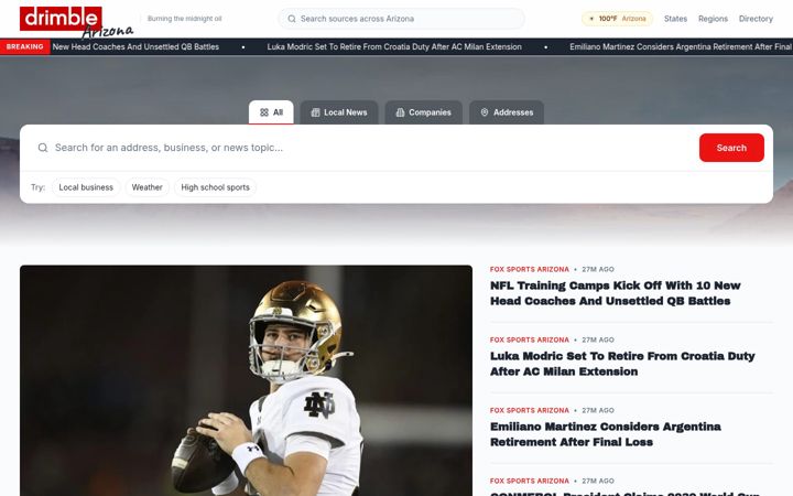 Screenshot of spotonarizona.com