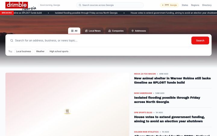 Screenshot of spotongeorgia.com