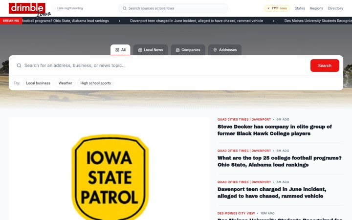 Screenshot of spotoniowa.com