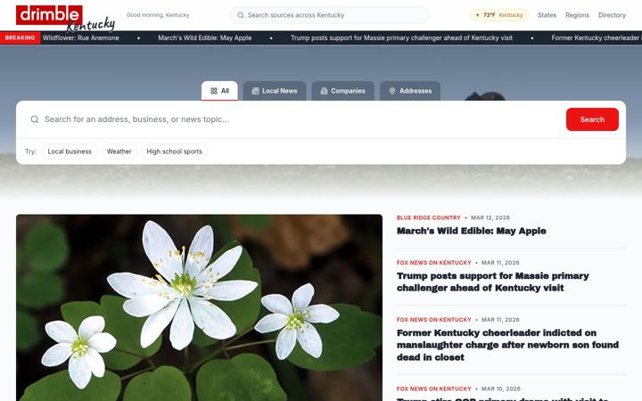 Screenshot of spotonkentucky.com