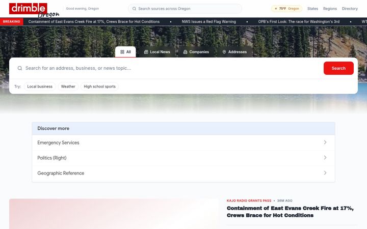 Screenshot di spotonoregon.com