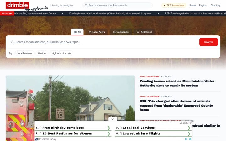 Screenshot of spotonpennsylvania.com