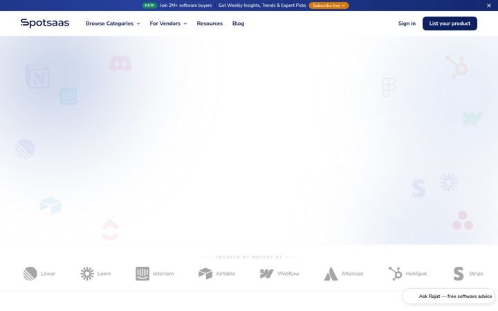 Screenshot of spotsaas.com