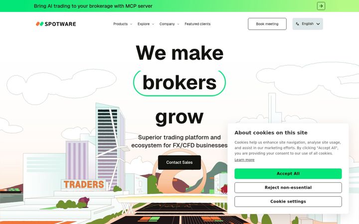 Screenshot of spotware.com
