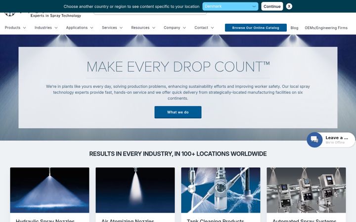 Screenshot of spray.com