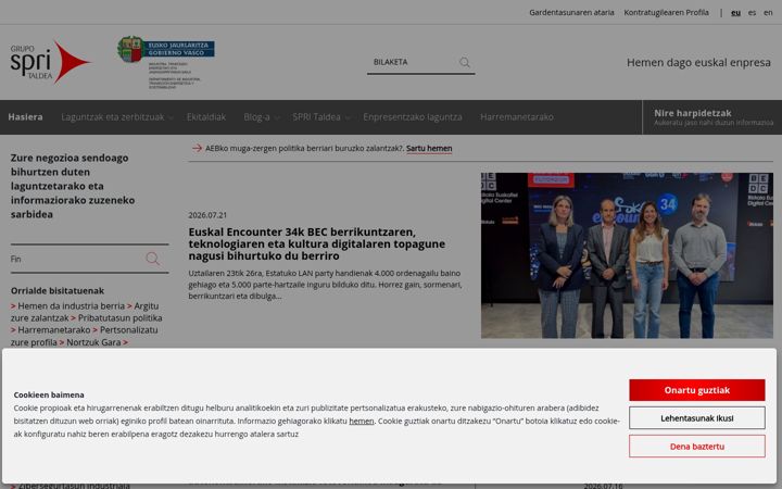 Screenshot of spri.eus