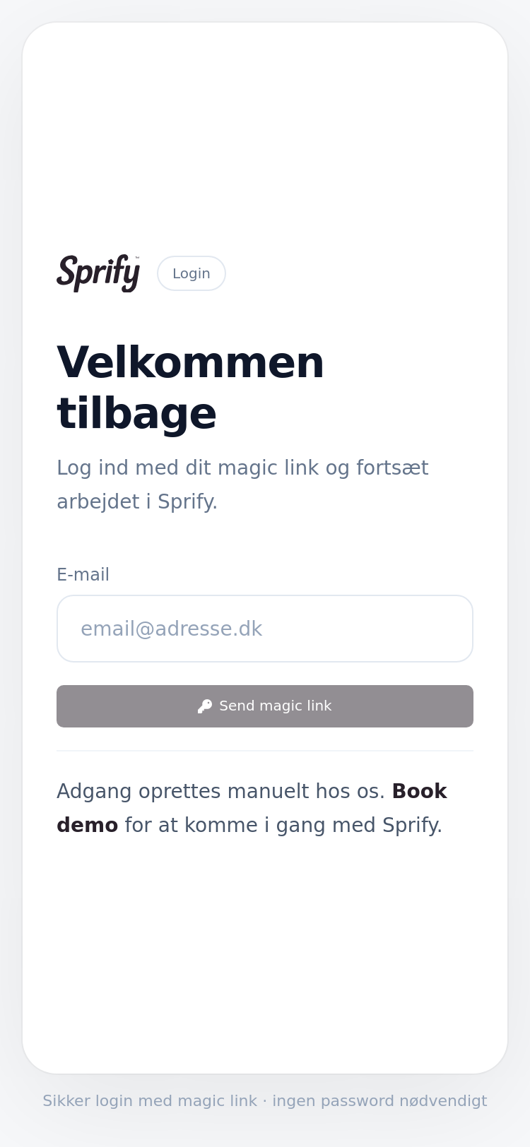 Mobile screenshot of Sprify