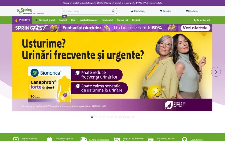Screenshot of springfarma.com