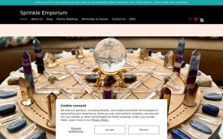 Screenshot of sprinkle-emporium.com