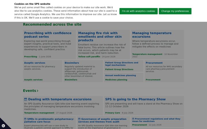 Zrzut ekranu sps.nhs.uk
