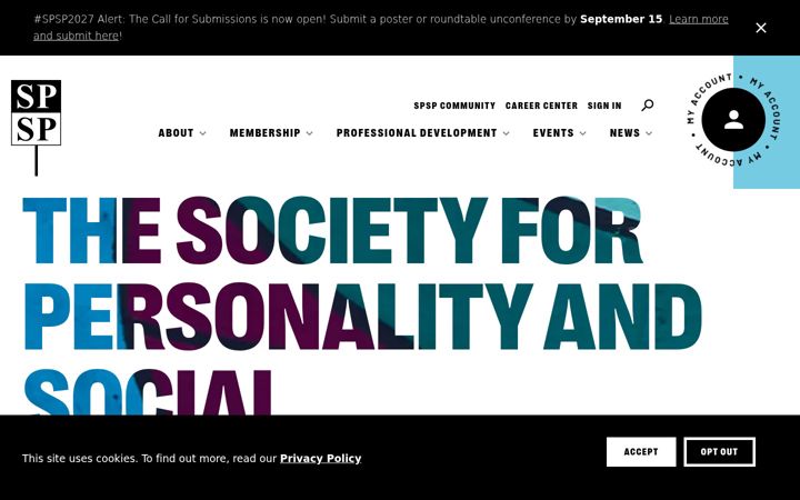 Screenshot of spsp.org