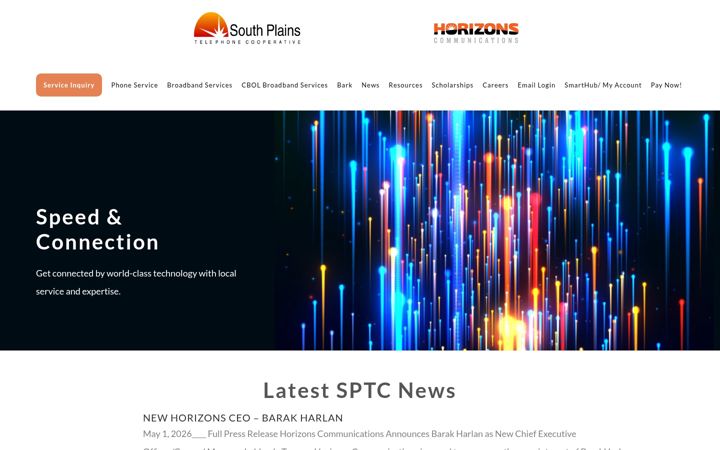 Екранна снимка на sptc.net