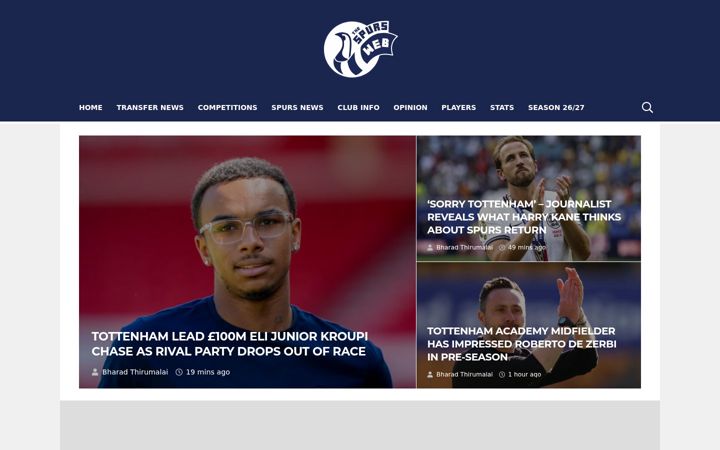 Screenshot of spurs-web.com